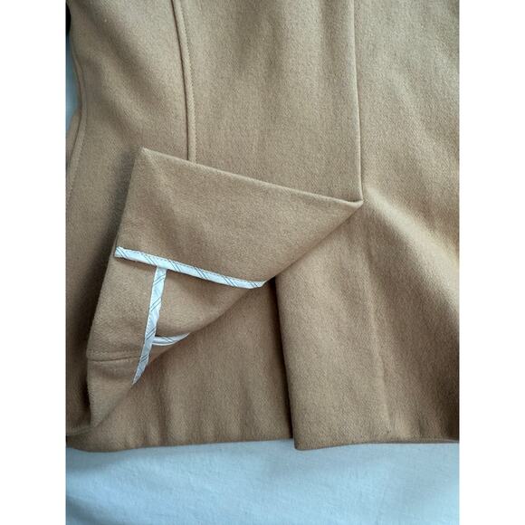 Troy Smith for D Military Double Toggle Coat Tan Caramel SIZE M Wool - Picture 10 of 14